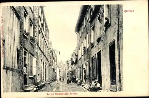Ak Quebec Kanada, Little Champlain Street