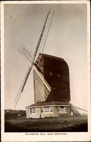 Ak Worthing West Sussex England, Salvington Mill