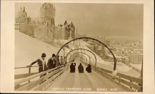 Ak Quebec Kanada, Chateau Frontenac Folie