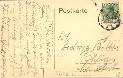 Ak Ohligs Solingen Bergisches Land, Rheinstraße