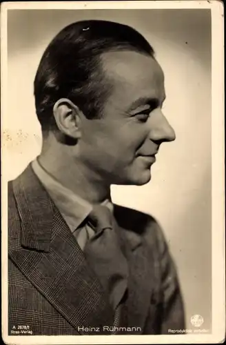 Ak Schauspieler Heinz Rühmann, Portrait, Ross A 2678/1