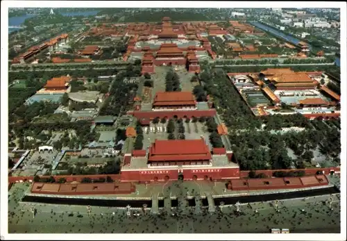 Ak Beijing Peking China, Imperial Palace, Luftbild