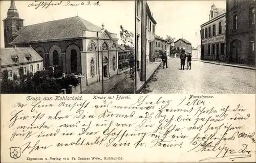 Ak Kohlscheid Herzogenrath Nordrhein Westfalen, Kirche, Pfarrei, Nordstraße
