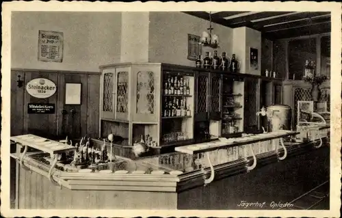 Ak Opladen Leverkusen im Rheinland, Gaststätte Jägerhof, Bar