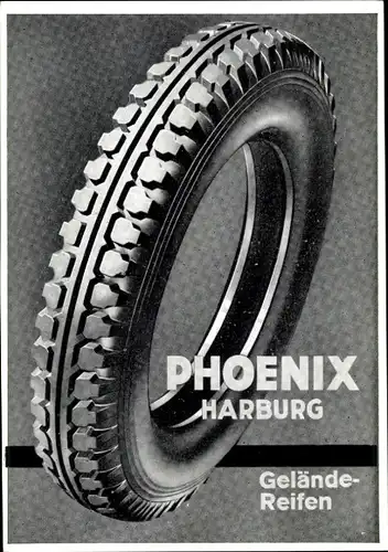 Ak Werbung, Phoenix Harburg, Gelände-Reifen