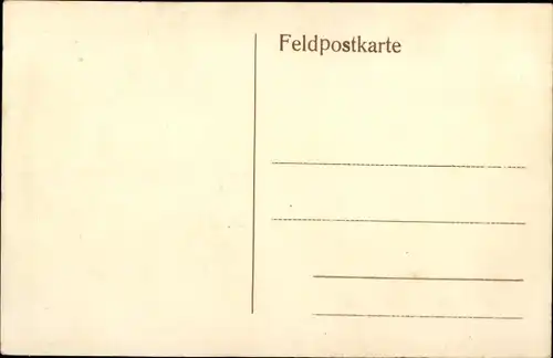 Ak Abgeschossenes englisches Flugzeug mit Revolverkanone, 1. WK