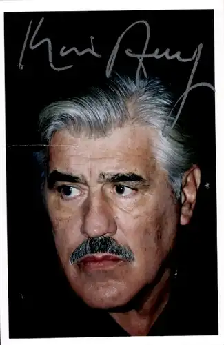 Ak Schauspieler Mario Adorf, Portrait, Autogramm