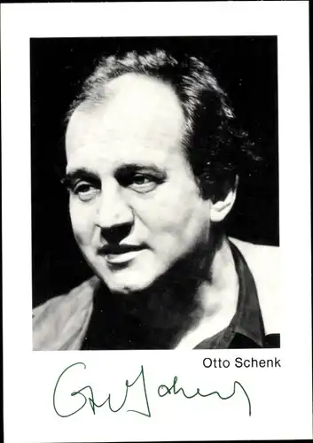 Ak Schauspieler Otto Schenk, Portrait, Autogramm