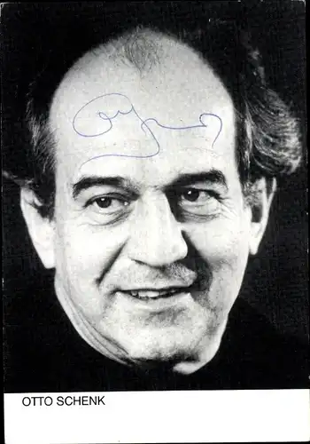 Ak Schauspieler Otto Schenk, Portrait, Autogramm