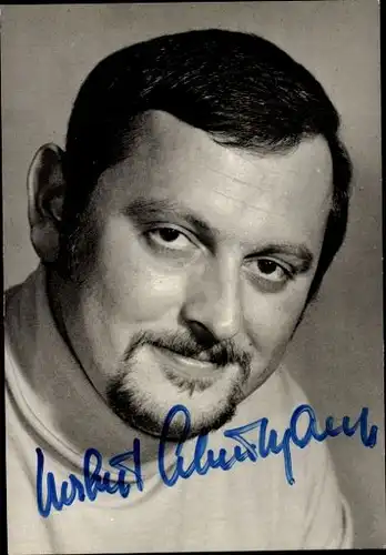 Ak Schauspieler Norbert Scheumann, Portrait, Autogramm