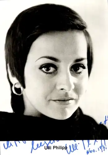 Ak Schauspieler Ulli Philipp, Portrait, Autogramm