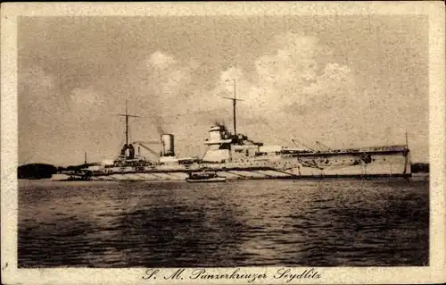Ak Deutsches Kriegsschiff, S.M. Panzerkreuzer Seydlitz, Kaiserliche Marine