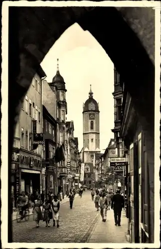 Ak Jena in Thüringen, Johannisstraße, Geschäfte