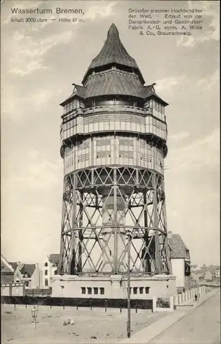 Ak Hansestadt Bremen, Wasserturm