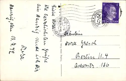 Ak Gdańsk Danzig, Vier Wahrzeichen