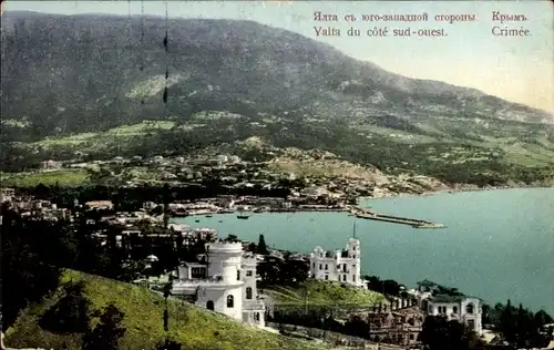 Ak Jalta Krim Ukraine, Gesamtansicht