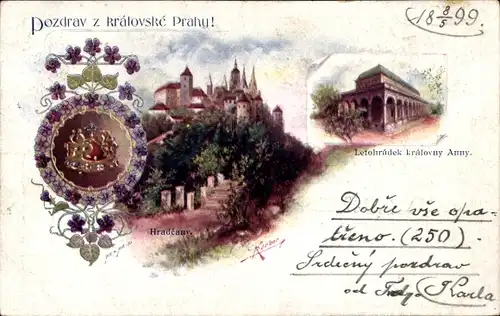 Künstler Litho Körber, Prag, Letohradek kralovny Anny