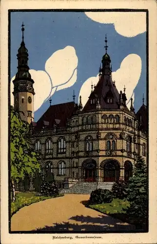 Ak Liberec Reichenberg Stadt, Gewerbemuseum