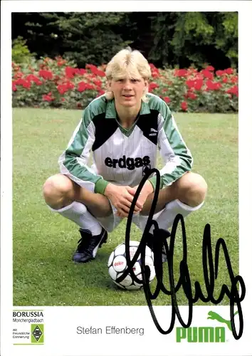 Ak Fußball, Stefan Effenberg, Borussia Mönchengladbach, Autogramm