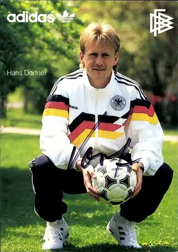 Ak Fußball, Hans Dorfner, Deutscher Fußball-Bund, Autogramm