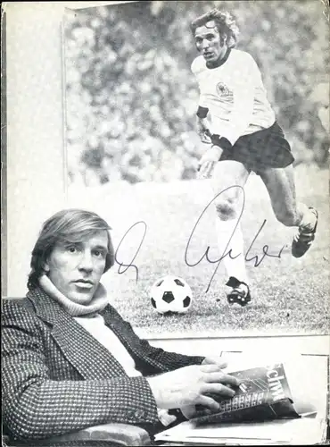 Foto Fußball, Günter Netzer, Poster, Autogramm