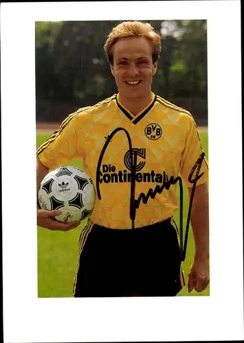 Autogrammkarte Fußball, Michael Rummenigge, Borussia Dortmund, Autogramm