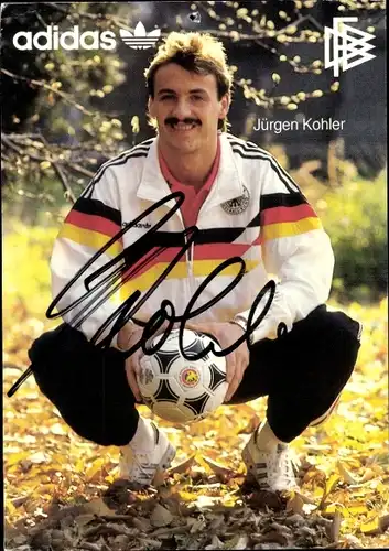 Ak Fußball, Jürgen Kohler, Deutscher Fußball-Bund, Autogramm