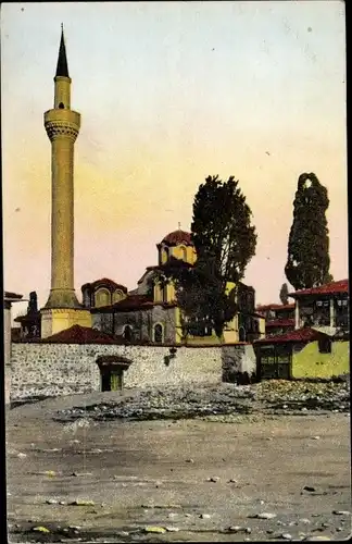 Ak Thessaloniki Griechenland, Sainte Catherine, Minaret