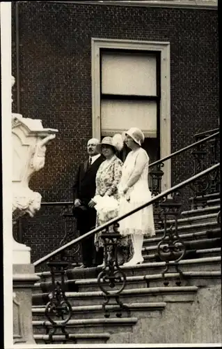 Foto Ak Königin Wilhelmina der Niederlande, Prinz Hendrik, Prinzessin Juliana, 17. Sept. 1929