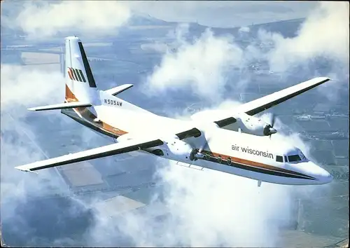 Ak Passagierflugzeug, Air Wisconsin, Fokker F27 Mk500, N505AW
