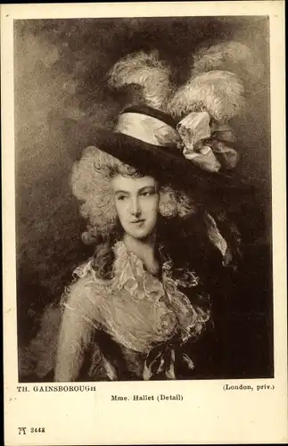 Künstler Ak Gainsborough, T., Mrs. Graham