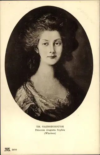 Künstler Ak Gainsborough, T., Prinzessin Augusta Sophia