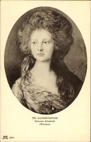 Künstler Ak Gainsborough, T., Prinzessin Elizabeth