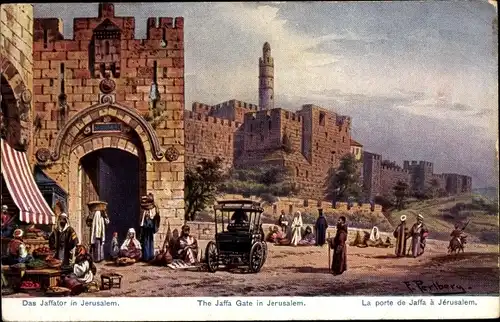 Künstler Ak Perlberg, F., Jerusalem Israel, Jaffator
