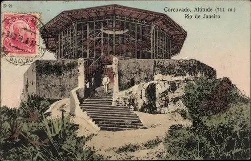 Ak Rio de Janeiro Brasilien, Corcovado