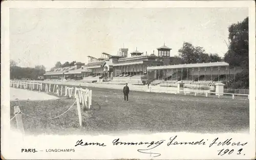 Ak Paris XVI Passy, Longchamps