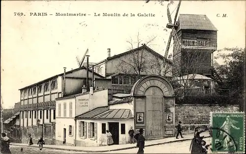 Ak Paris XVIII. Montmartre, Le Moulin de la Galette