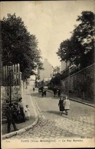 Ak Paris XVIII. Montmartre, Rue Norvins