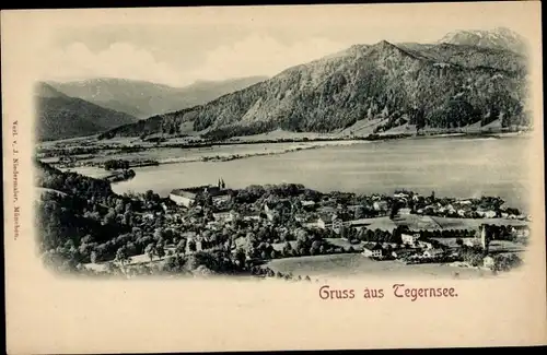 Ak Tegernsee in Oberbayern, Panorama