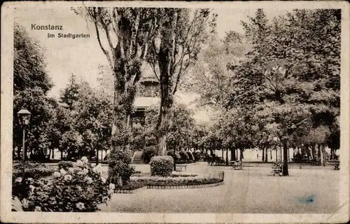 Ak Konstanz Bodensee, Im Stadtgarten