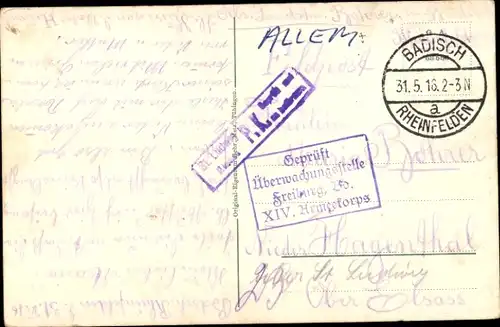 Ak Waldshut Tiengen am Hochrhein, Panorama