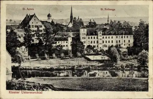 Ak Obermarchtal in Württemberg, Kloster Untermarchtal, St. Notburga, St. Agnes