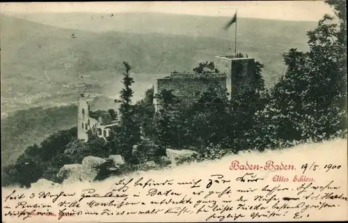Ak Baden Baden am Schwarzwald, Altes Schloss