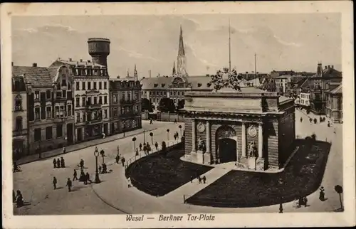 Ak Wesel am Niederrhein, Berliner Tor-Platz