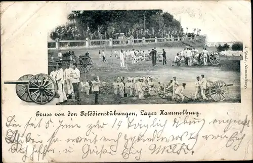 Ak Hammelburg in Unterfranken Bayern, Felddiensübungen