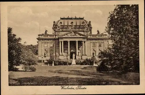 Ak Wiesbaden in Hessen, Theater