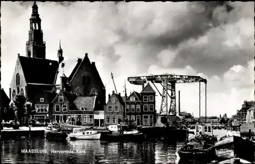 Ak Maassluis Südholland, Kirche