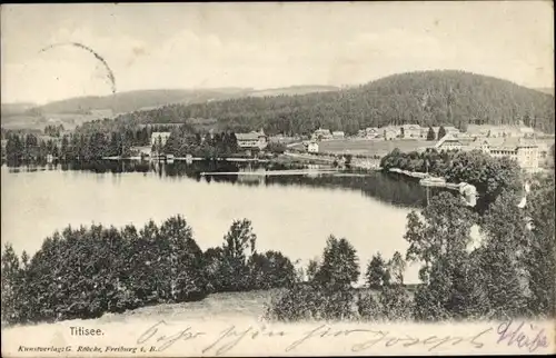 Ak Titisee Neustadt im Breisgau Hochschwarzwald, Totalansicht