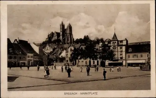 Ak Breisach am Oberrhein, Marktplatz