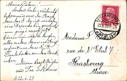 Ak Frankfurt am Main, Goetheplatz, Gutenbergdenkmal